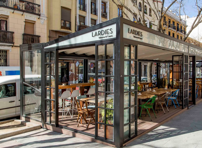 cerramientos para hostelería y empresas en Madrid