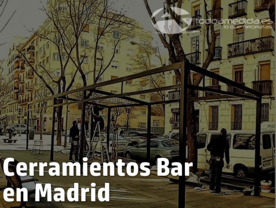 Obra de Cerramiento para Bar en Madrid